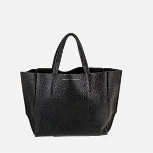 ampersand as apostrophe 1/2 tote navy 
Buffalo leather.  Nice and thick